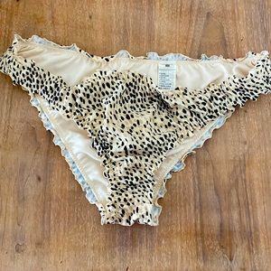Neutral Scrunch Butt Ruffle Bikini Bottoms